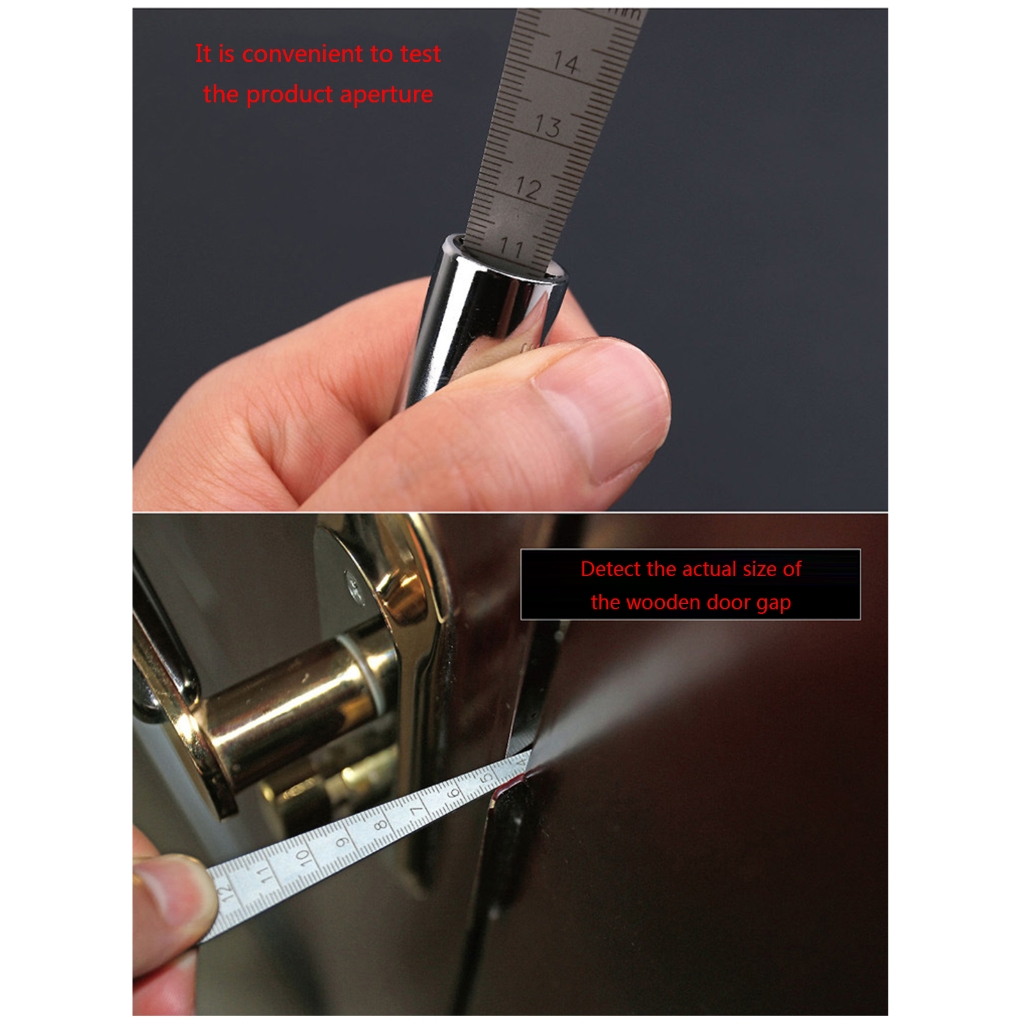 Geemin Wedge Feeler Gauge Clearance Ruler Taper Gauge Aperture Ruler Measure Tools