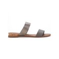 thumbnail image 2 of Sun + Stone Womens Easten Faux Leather Embossed Slide Sandals, 2 of 3