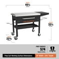 thumbnail image 5 of Blackstone Original Series 28" Serve and Store Prep Grill Cart in Black, 5 of 15