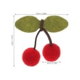 thumbnail image 4 of Plush Cherry Balls 10Pcs Red For Girls Crafts And Pompoms Craft, 4 of 9