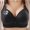 Black, variant on Ayfxijin Bras for Women No Underwire,Womens Wireless Bra Printing Gathered Together Large Size Daily Bra Underwear