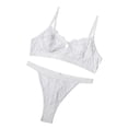 thumbnail image 3 of CNKOO 2Pcs Lace Hot Underwear Set Bra Underpant Gift for Women, 3 of 9