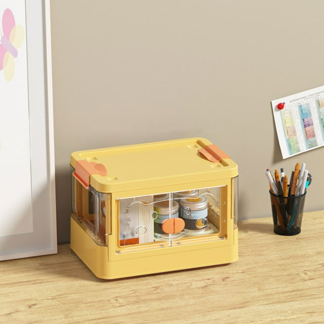 Up to 65% off Plastic Storage Bins For Closet Organizers And Storage, Folding Storage Box, Stackable Storage Bins With Open Front Door, Collapsible Storage Bins