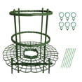thumbnail image 1 of Jaula De Soporte De Plantas Para Verduras Y Frutas Con Estacas De Plástico, Estacas De Jardín Para Soporte De Plantas Y Fijas, Diseño De Medio Soporte, Desmontable, Natural, 1 of 5