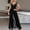 Black, variant on Women'S Jumpsuits Halter Formal Sleeveless 2026 Long Pant One Piece Jumpsuits Crew Neck Baggy Overalls Going Out Vacation Summer Rompers For Women XL