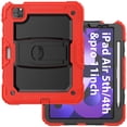 thumbnail image 4 of Shockproof Case for Apple iPad Air 11-inch 2024 iPad Pro 11 2022/2021/2020/2018 4th/ 3rd/ 2nd/1st/ iPad Air 4 5 10.9", Shoulder Strap Kids Case with Pencil Holder/Screen Protector,Red, 4 of 8