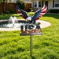 thumbnail image 6 of Dongrere 4th of July Eagle Garden Stake, Patriotic Metal USA Yard Sign, Eagle Ground Stake for Independence Day Outdoor Decor, 7.8x11.8 Inch, 6 of 9
