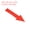 Red, variant on Uxcell 2x1" Arrow Sticker Directional Sign Adhesive Removable Floor Decal Black 10Set / 100Pieces