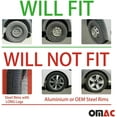 thumbnail image 5 of Omac USA 96HCA152B 16 in. Black Hub Caps Wheel Cover - 4 Piece, 5 of 10