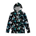 thumbnail image 3 of Sudadera con capucha con estampado 3D de peonías y rosas para hombre y mujer, estilo Harajuku, con estampado floral, informal, para primavera y otoño, 3 of 5