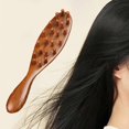 thumbnail image 3 of Peine de madera para masaje capilar con 22 dientes para desenredar el cabello y apto para todo tipo de cabello., 3 of 5