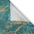 thumbnail image 3 of Ambesonne Marble Print Kitchen Curtains, Veins Look Ornament, 55"x45", Teal and Turquoise, 3 of 3
