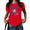 1-Red, variant on UNISHE Women's Retro Striped Baseball Mom Graphic T-Shirt Funny Team Poster Tee Summer White Top
