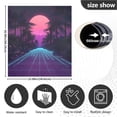 thumbnail image 5 of Yayeee Magnetic Dishwasher Cover for The Front Decoration Home Kitchen Machine Sticker Protector, Night Neon Road, 5 of 6