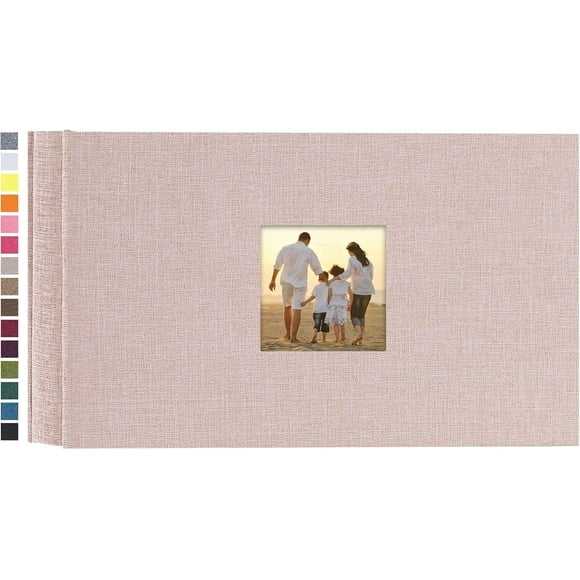 shiyou-Small Photo Album 4x6 100 Photos Linen Cover Picture Photo Book for Family Wedding Anniversary Baby Vacation
