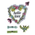 thumbnail image 4 of Sizzix Framelits Dies 7/Pkg W/Clear Stamps -Hello Love, 4 of 8