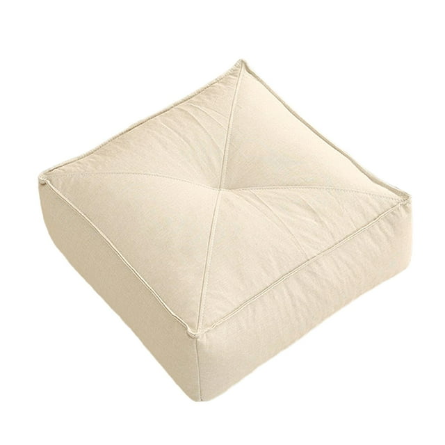 Cojín de suelo, almohada de suelo para meditación, cojín grueso para asiento, puf suave nórdico, cojín para asiento, cojín para silla para , sofá, Caqui