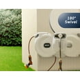 thumbnail image 6 of Blütezeit Retractable Garden Hose Reel, 1/2'' x 65ft Hose Reel Wall-Mount with 10-Function Spray Nozzle, Any Length Lock/180° Swivel/Automatic Slow Rewind/Heavy Duty, 6 of 15