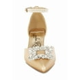 thumbnail image 2 of London Rag Onkana Diamante Brooch Kitten Heel Womens Sandals, 2 of 10
