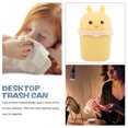 thumbnail image 2 of Desktop Mini Waste Bucket Decorative Cartoon Waste Bin Office Desk Wastepaper Holder, 2 of 9
