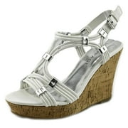 Angle View: Rampage Cammer Open Toe Synthetic Wedge Sandal