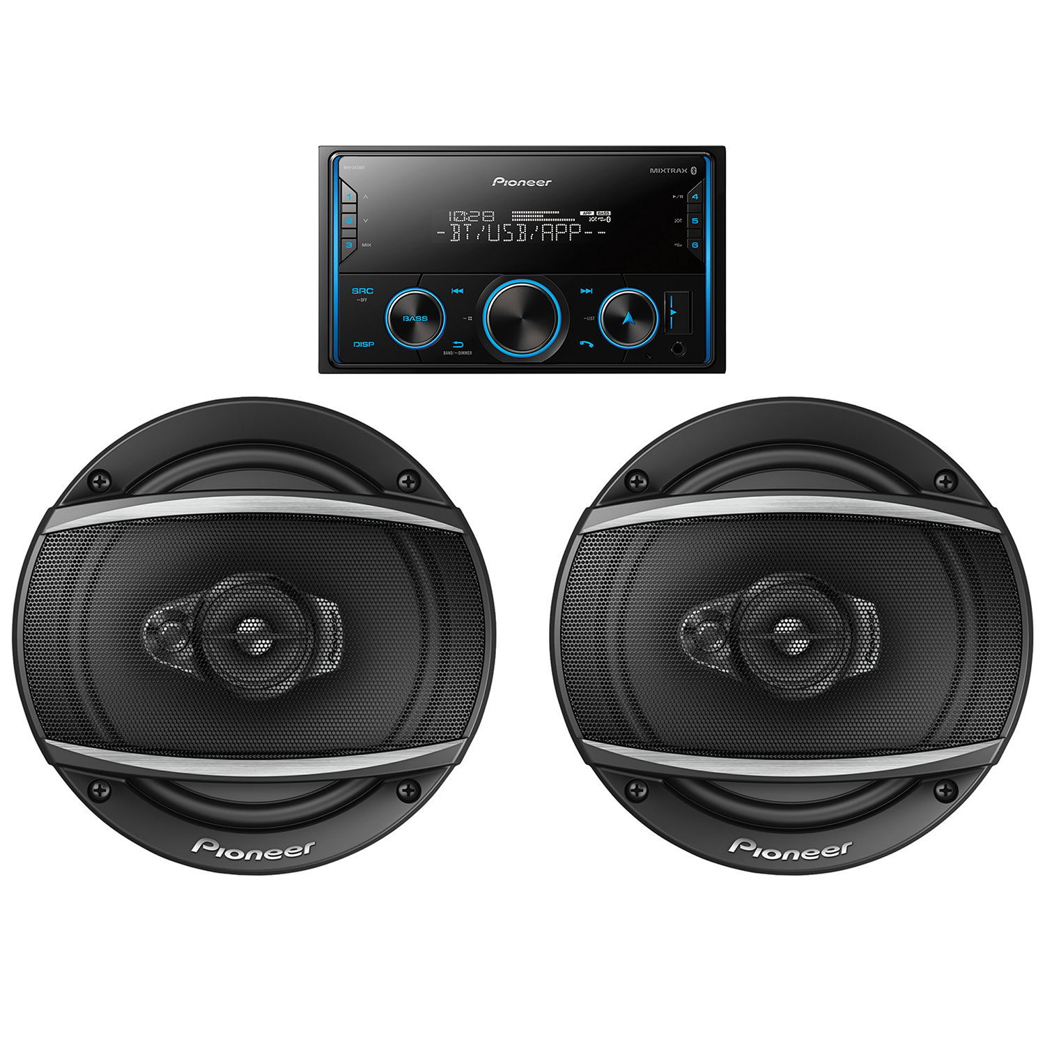 Pioneer MVH-S420BT Double-DIN In-Dash Digital Media Receiver with ...