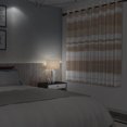thumbnail image 6 of Nanqianyi Room Darkening Blackout Window Curtains 2 Panels with Grommets, for Living Room and Bedroom, 42 x 96 inches, Brown Striped, 6 of 8