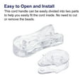 thumbnail image 4 of Uxcell Blinds Chain Handle, 2Pack 90mm Roller Shade Cord Weights for Window Parts, Clear, 4 of 6