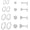 Style 5, variant on 11 Pairs 316L Stainless Steel Hoop Earrings Cubic Zirconia Stud Earrings for Women Men
