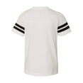 thumbnail image 3 of Youth Football Fine Jersey Tee Color White Solid/ Black Small Size, 3 of 4