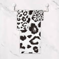 thumbnail image 4 of Bath Towel Sets for Bathroom Hand Towels Fingertip Towels White Leopard Black Cheetah 3 Piece Decorative Soft Cotton Absorbent, 4 of 6