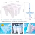 thumbnail image 2 of Molde para helado sin BPA, molde de silicona para paletas, molde para helado en miniatura, molde para paletas, molde reutilizable para sorbetes congelados, molde para sorbetes Magnum DIY., 2 of 5