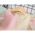 thumbnail image 4 of Flower Girl Dress Organza Toddler Dresses Puff Sleeve & Bow Bcak Girls Princess Dress for Wedding Birthday Party, 4 of 7