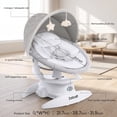 thumbnail image 4 of Zoicay Baby Swing for Infants, 3-in-1 Baby Rocker Stationary Seat, Motion Detection, 5 Speeds & 3 Modes, 12 Melodies & Bluetooth Music, White, 4 of 10