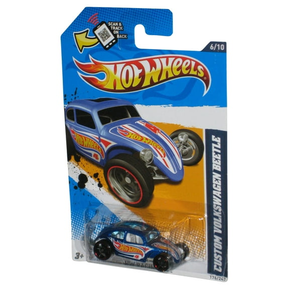 Hot Wheels HW Racing '12 6/10 Blue Custom Volkswagen Beetle Car 176/247