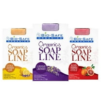 Bio-Safe Organics Organics Soap Line, All-Natural Handmade Bath Soap Bar, Womens' Assortment, 4 oz, 3 Pack