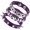 Purple, variant on Punk Rock Studded Faux Leather Bracelet Set, Goth Spiked Cuff Wristband Adjustable Fashion Bracelets for Halloween Party Favors Emo Grunge Accessories Purple -