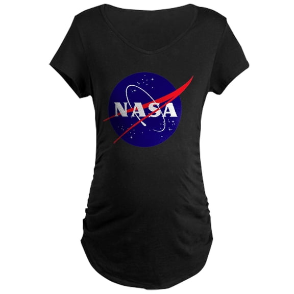 CafePress - NASA Meatball Logo Maternity Dark T Shirt - Maternity Dark T-Shirt
