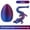 Laser Purple, variant on Cocobaby 3D Printed Articulated Crystal Dragon Egg PLA Flexible Joints Mystery Dragon