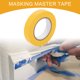 thumbnail image 2 of Cinta de pintor universal Unique Bargains - Cinta de pintura para automóviles DIY para enmascarar sin residuos - Papel crepé amarillo - 1 pulgada x 60.1 yardas, 2 of 7