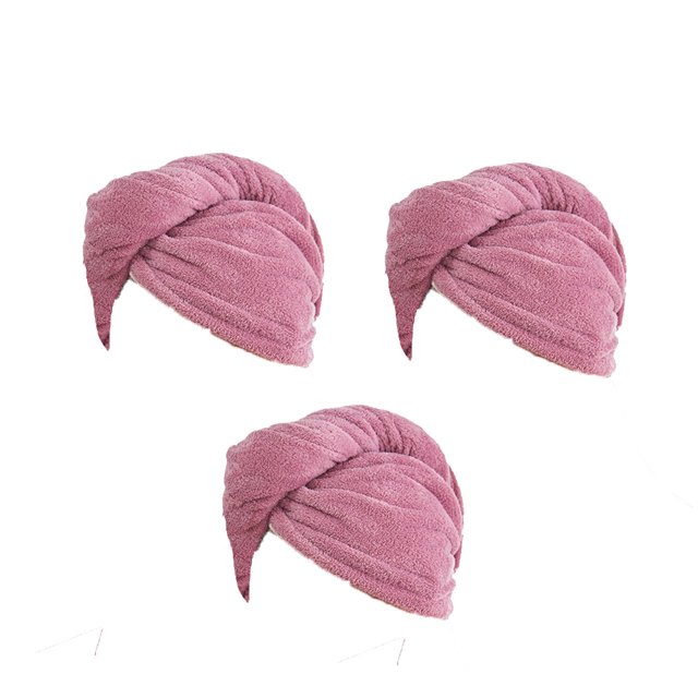 Fundas de toallas para el cabello: toallas absorbentes de secado rápido, paquete de 3 para mujeres con cabello rizado, largo, húmedo y grueso
