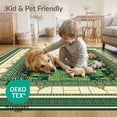 thumbnail image 4 of ODIKA 8'x10' Washable Area Rug Durable, Non-Slip Graphic Men Bold Borders Funky Bathroom Designer Anime Mens Cartoon for Living Room, Under Sectional, Family, 4 of 7