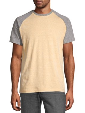 George Men's and Big Men's Raglan Ringer Tee, Up To Size 3XL