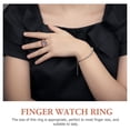 thumbnail image 4 of Women Finger Watch Heart Shape Finger Ring Watch Female Valentine's Day Gift, 4 of 6