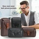 thumbnail image 5 of Riñonera de piel sintética para hombre, funda para teléfono móvil, bolso colgante, bolso multifunción para teléfono móvil, 5 of 6