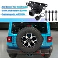 thumbnail image 2 of Unique Bargains Rear Bumper Tow Hook Bracket for Jeep Wrangler JL/JLU 2018-2022 with 2 Inch Receiver Hitch Tow Cover, 2 of 7