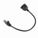 thumbnail image 3 of 3X RJ45 Hembra A Macho Adaptador de Cable de Extension de Red Montaje En Panel de 27 cm, 3 of 5