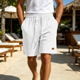 thumbnail image 3 of Havenre Mens Waffle Shorts Summer Lightweight Casual Textured Knit Drawstring Elastic Waist Comfy Shorts Loose Fit Beach Vacation Short Pants with Pockets, 3 of 9
