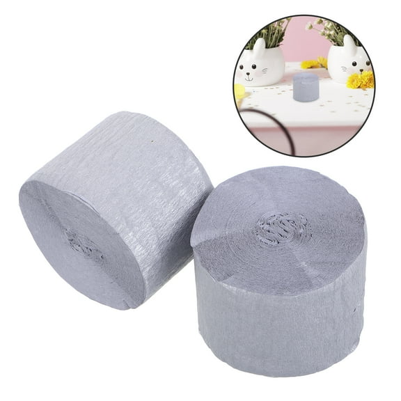 OUNONA 2 Rolls Crepe Paper Streamers Party Decorations for Birthday, Shower, Christmas, , Wedding, Festival 25m