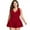 Red, variant on Plus Size Swimsuit for Women, Tummy Control Swimdress Two-Piece Swimwear with Flared Skirt Bikini Bathing Suits
